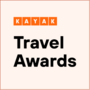 Logo des KAYAK Travel Awards en orange et noir